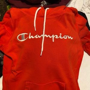 champion red sweatshirt